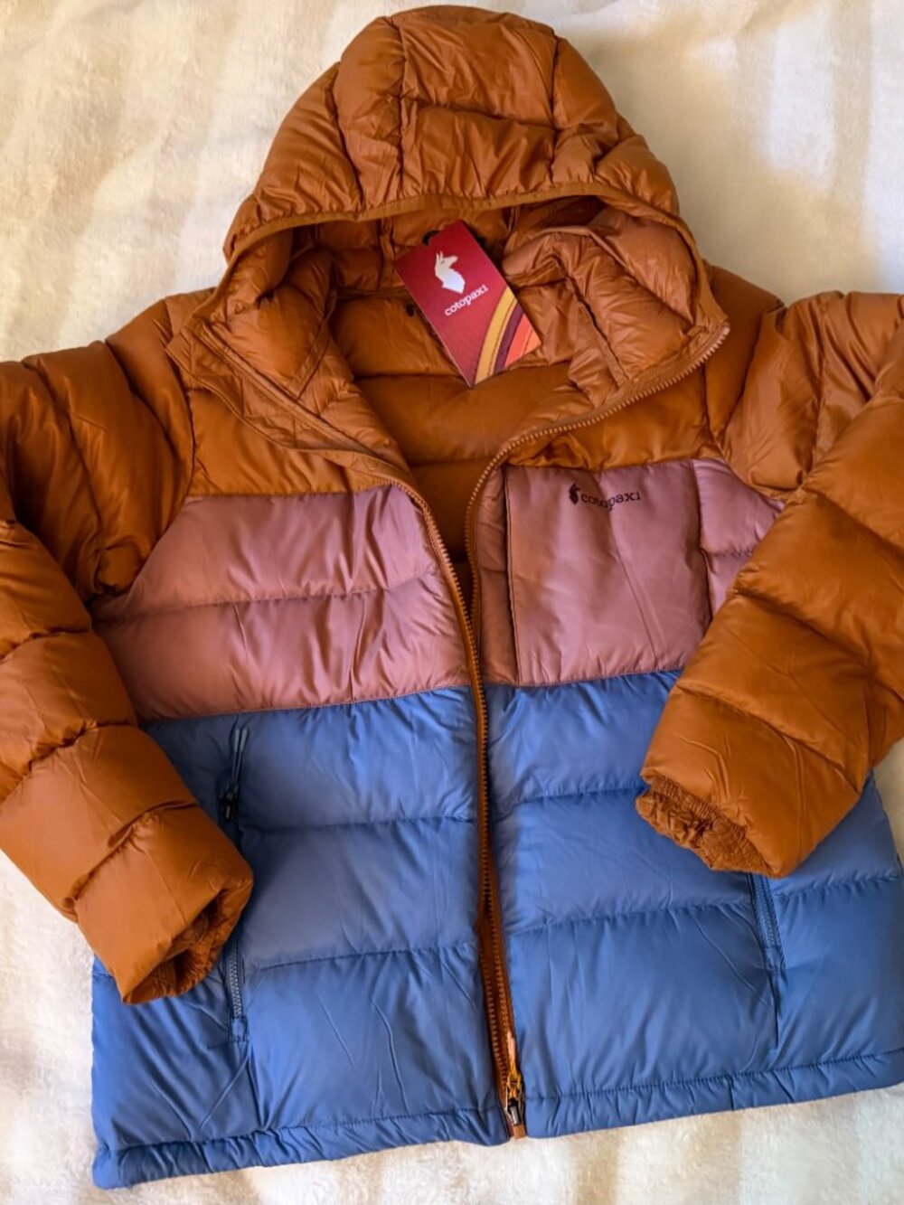 Cotopaxi Fuego Max Down Jacket Sienna/Fjord Women's Medium New With Tags - Picture 3 of 7